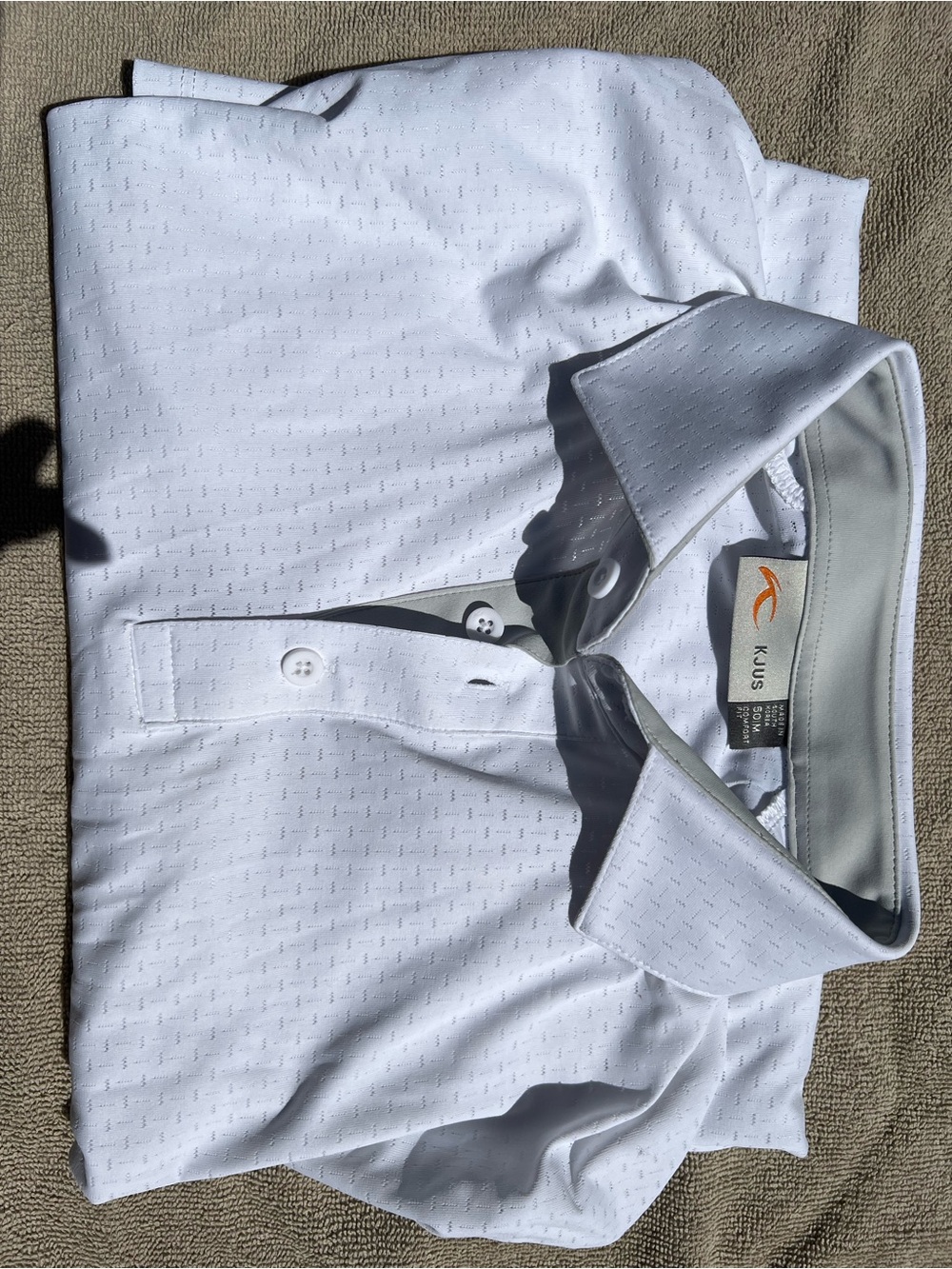 KJUS Men’s White Short-Sleeve Performance Polo